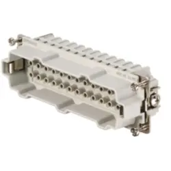 Pin contact insert, 8, 24 pole, unequipped, crimp connection, with PE contact, 1211500000