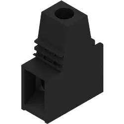 PCB terminal, 1 pole, pitch 15 mm, AWG 16-4, 85 A, screw connection, black, 1226460000