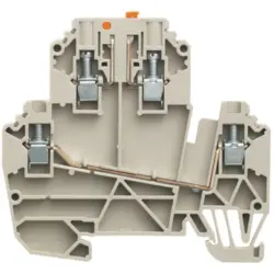 Disconnect/test-disconnect terminal block, screw connection, 0.5-4.0 mm², 24 A, 8 kV, dark beige, 1247290000