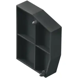 End/Intermediate plate for WGK Series, 1250620000