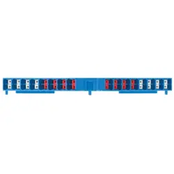 Patch distribution terminal, push-in connection, 0.5-1.5 mm², 32 pole, 8 A, 4 kV, blue, 1267840000