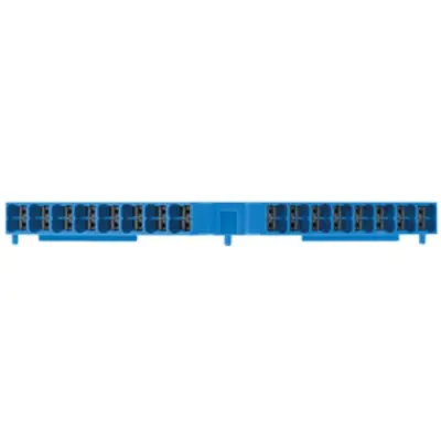 Potential distribution terminal, push-in connection, 0.5-1.5 mm², 8 pole, 17.5 A, 4 kV, blue, 1267870000 - 1
