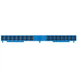Potential distribution terminal, push-in connection, 0.5-1.5 mm², 32 pole, 17.5 A, 4 kV, blue, 1267880000