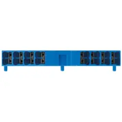 Potential distribution terminal, push-in connection, 0.5-1.5 mm², 16 pole, 17.5 A, 4 kV, blue, 1267910000
