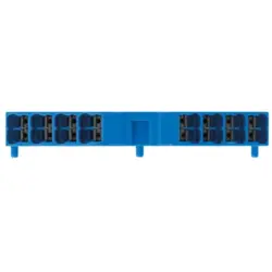 Potential distribution terminal, push-in connection, 0.5-1.5 mm², 16 pole, 17.5 A, 4 kV, blue, 1267920000