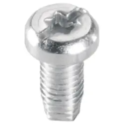Screw, straight, steel, (W x H x D) 8.5 x 13.3 x 8.5 mm, silver, 1274150000