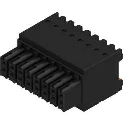 Socket header, 16 pole, pitch 3.5 mm, straight, black, 1277530000
