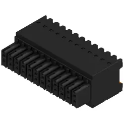 Socket header, 24 pole, pitch 3.5 mm, straight, black, 1277570000