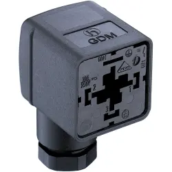 Valve connector, DIN shape A, 2 pole + PE, 250 V, 0.25-1.5 mm², 934888112