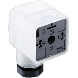 Valve connector, DIN shape A, 2 pole + PE, 24 V, 0.25-1.5 mm², 934888039
