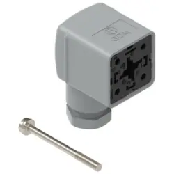 Valve connector, DIN shape A, 2 pole + PE, 250 V, 0.25-1.5 mm², 934888165