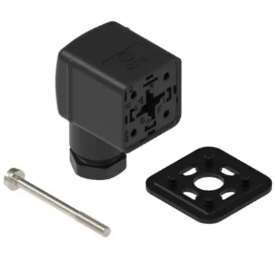 Valve connector, DIN shape A, 2 pole + PE, 230 V, 0.25-1.5 mm², 18058 - 1