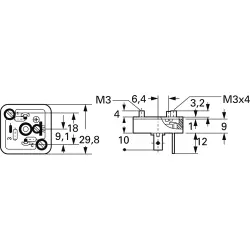 Valve panel plug, DIN shape A, 2 pole + PE, 400 V, 0.08-1.5 mm², 932967100