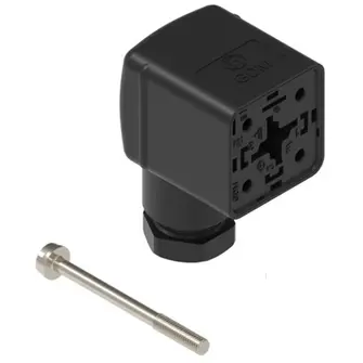 Valve connector, DIN shape A, 3 pole + PE, 230 V, 0.25-1.5 mm², 934888162 - 1
