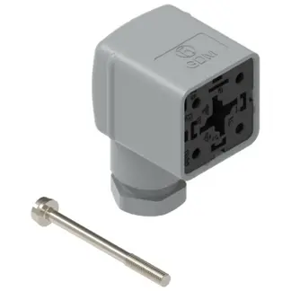 Valve connector, DIN shape A, 3 pole + PE, 250 V, 0.25-1.5 mm², 934888115 - 1