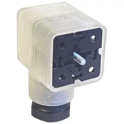 Valve connector, DIN shape A, 2 pole + PE, 250 V, 0.25-1.5 mm², 933923100