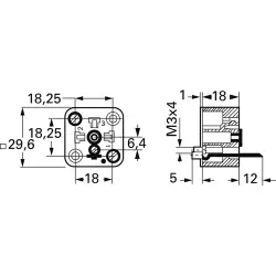 Valve panel plug, DIN shape A, 3 pole + PE, 400 V, 0.08-1.5 mm², 931382100