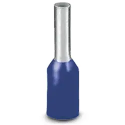 Insulated wire end ferrule, 0.75 mm², 14 mm/8 mm long, DIN 46228-4, blue, 3200027