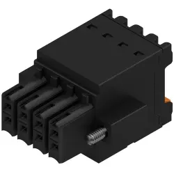 Socket header, 8 pole, pitch 3.5 mm, straight, black, 1277880000