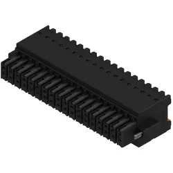 Socket header, 36 pole, pitch 3.5 mm, straight, black, 1278030000
