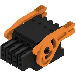 Socket header, 8 pole, pitch 3.5 mm, straight, black, 1278250000