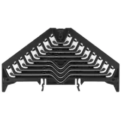 Patch distribution terminal, push-in connection, 0.5-1.5 mm², 32 pole, 8 A, 4 kV, black, 1288260000