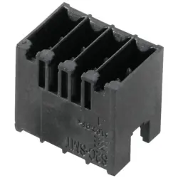 Pin header, 6 pole, pitch 3.5 mm, straight, black, 1290040000