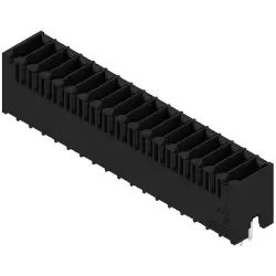 Pin header, 36 pole, pitch 3.5 mm, straight, black, 1290210000