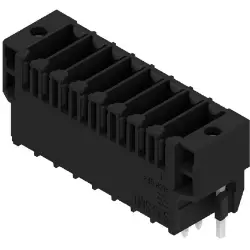 Pin header, 8 pole, pitch 3.5 mm, straight, black, 1290240000