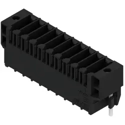 Pin header, 10 pole, pitch 3.5 mm, straight, black, 1290640000