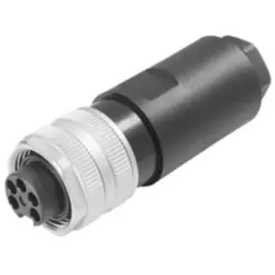 Jack, 7/8", 4 pole, screw connection, straight, 1292050000