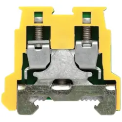 Protective conductor terminal, screw connection, 0.5-2.5 mm², 2 pole, 32 A, 4 kV, yellow/green, 1303360000