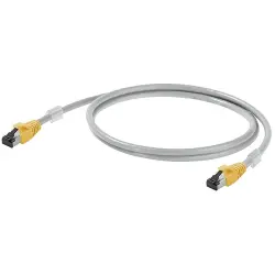 Patch cable, RJ45 plug, straight to RJ45 plug, straight, Cat 6A, S/FTP, LSZH, 20 m, gray, 1312160200