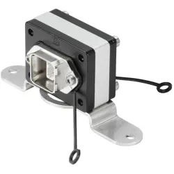 Module mounting, silver, screw mounting, for RJ45 connector, 1318150000