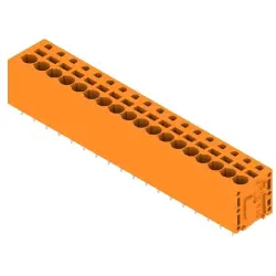 PCB terminal, 18 pole, pitch 5 mm, AWG 24-12, 20 A, spring-clamp connection, orange, 1330630000