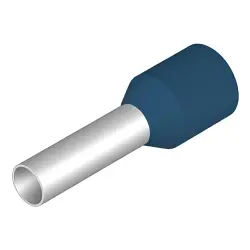 Insulated wire end ferrule, 2.5 mm², 14 mm/8 mm long, DIN 46228-4, blue, 1333100000