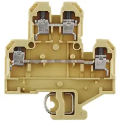 Multi level terminal, Screw connection, 0.5-4.0 mm², beige/yellow