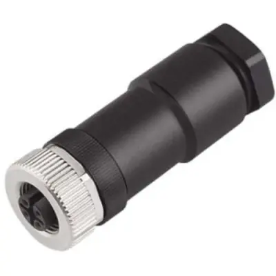 Jack, M12, 5 pole, screw connection, straight, 1353750000 - 1