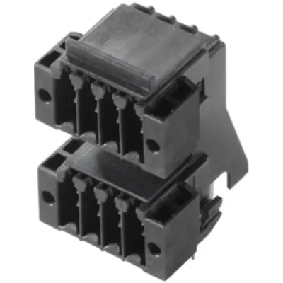Pin header, 16 pole, pitch 3.5 mm, angled, black, 1357920000 - 1