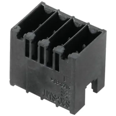 Pin header, 6 pole, pitch 3.5 mm, straight, black, 1358870000 - 1