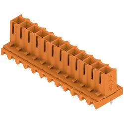 Socket header, 12 pole, pitch 3.5 mm, straight, orange, 1376480000