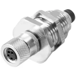 Adapter, M8 (4 pole, socket) to M8 (4 pole, plug), straight, 1392400000