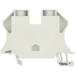 Through terminal block, screw connection, 2.5-35 mm², 2 pole, 125 A, 6 kV, dark beige, 1393410000