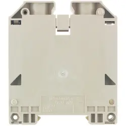 Through terminal block, screw connection, 16-70 mm², 2 pole, 192 A, 8 kV, dark beige, 1393420000