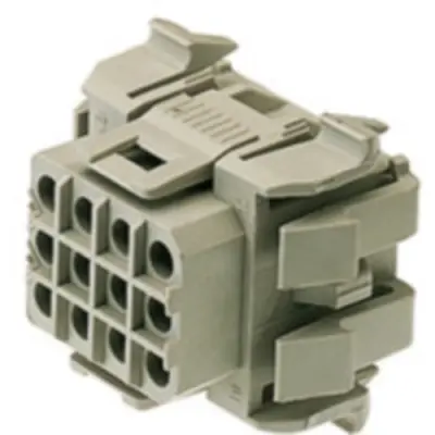 Socket header, 6 pole, pitch 5 mm, straight, gray, 1414000000 - 1