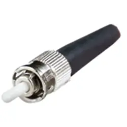 FO plug, ST, singlemode, zircon, silver, 1414680000