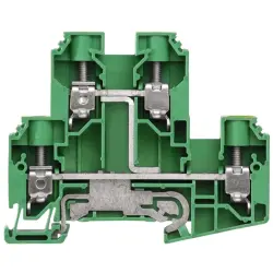 Protective conductor terminal, screw connection, 1.5-16 mm², 4 pole, 57 A, 8 kV, yellow/green, 1415470000