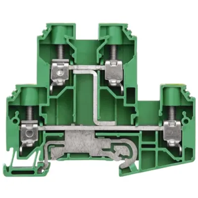 Protective conductor terminal, screw connection, 1.5-16 mm², 4 pole, 57 A, 8 kV, yellow/green, 1415470000 - 1