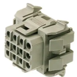 Socket header, 12 pole, pitch 5 mm, straight, gray, 1416000000