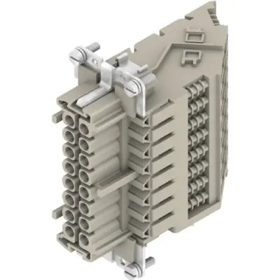 Contact insert, 6, 16 pole, screw connection, 1848620000 - 1